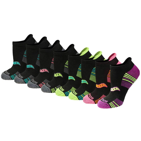 SAUCONY Women's Performance No-Show Sport Socks, 8-Pack 1 SAUCONY Women's Performance No-Show Sport Socks, 8-Pack