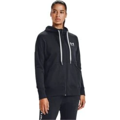 UNDER ARMOUR Women's UA Rival Fleece Full-Zip Hoodie 8 UNDER ARMOUR Women's UA Rival Fleece Full-Zip Hoodie -Columba Clothing Shop 2070397 001 alt2