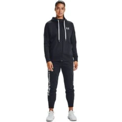 UNDER ARMOUR Women's UA Rival Fleece Full-Zip Hoodie 11 UNDER ARMOUR Women's UA Rival Fleece Full-Zip Hoodie -Columba Clothing Shop 2070397 001 alt5