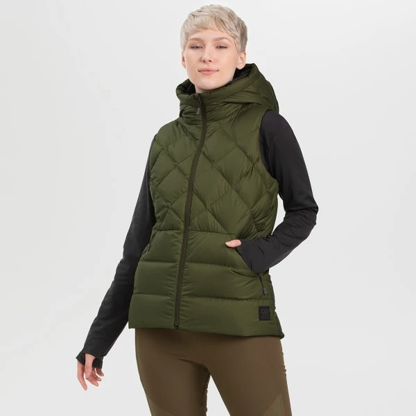 OUTDOOR RESEARCH Women's Coldfront Hooded Down Vest 4 OUTDOOR RESEARCH Women's Coldfront Hooded Down Vest - Image 4