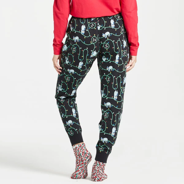 LIFE IS GOOD Women's Chillin' Sloth Snuggle Up Sleep Joggers 2 LIFE IS GOOD Women's Chillin' Sloth Snuggle Up Sleep Joggers - Image 2