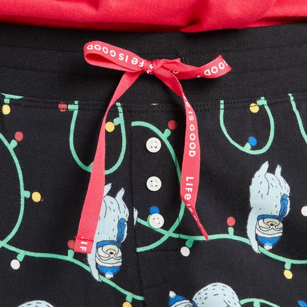 LIFE IS GOOD Women's Chillin' Sloth Snuggle Up Sleep Joggers 3 LIFE IS GOOD Women's Chillin' Sloth Snuggle Up Sleep Joggers - Image 3