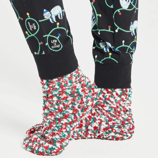 LIFE IS GOOD Women's Chillin' Sloth Snuggle Up Sleep Joggers 5 LIFE IS GOOD Women's Chillin' Sloth Snuggle Up Sleep Joggers - Image 5