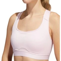 ADIDAS Women's Powerreact Training Medium Support Sports Bra -Columba Clothing Shop 2077963 607 alt5