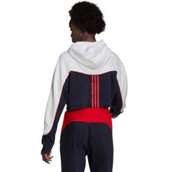 ADIDAS Women's Essentials Colorblock 3-Stripe Hoodie -Columba Clothing Shop 2077980 402 alt2