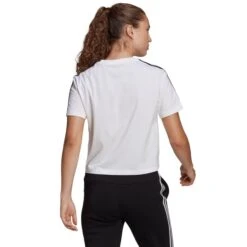 ADIDAS Women's Essentials Loose 3-Stripes Cropped Tee 8 ADIDAS Women's Essentials Loose 3-Stripes Cropped Tee -Columba Clothing Shop 2077997 101 alt2