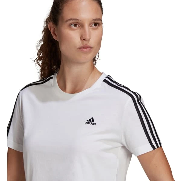ADIDAS Women's Essentials Loose 3-Stripes Cropped Tee 5 ADIDAS Women's Essentials Loose 3-Stripes Cropped Tee - Image 5