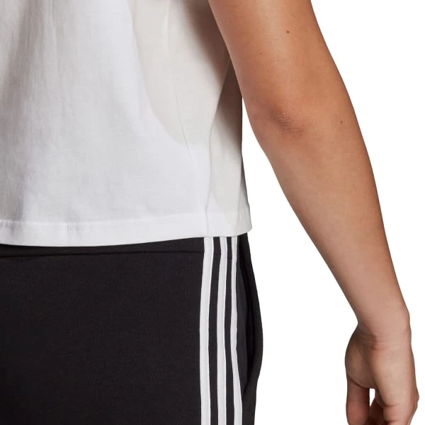 ADIDAS Women's Essentials Loose 3-Stripes Cropped Tee 6 ADIDAS Women's Essentials Loose 3-Stripes Cropped Tee - Image 6