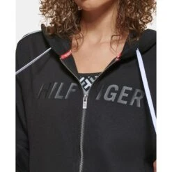 TOMMY HILFIGER Women's Ghost Graphic Full-Zip Hoodie -Columba Clothing Shop 2078015 001 alt3