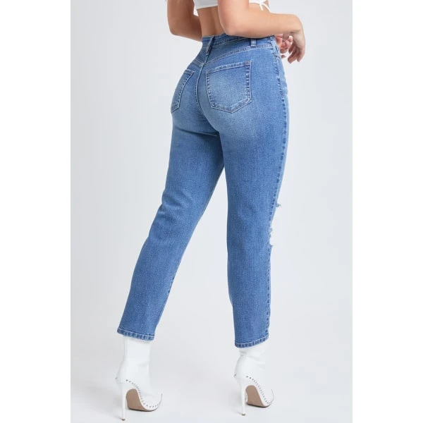 YMI Juniors' Dream Fit Mom Jeans 2 YMI Juniors' Dream Fit Mom Jeans - Image 2