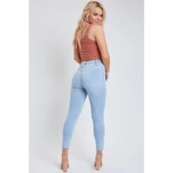 YMI Juniors' Vintage Dream High-Rise Ankle Jean W/ Unfinished Hem 6 YMI Juniors' Vintage Dream High-Rise Ankle Jean W/ Unfinished Hem -Columba Clothing Shop 2078154 406 alt2