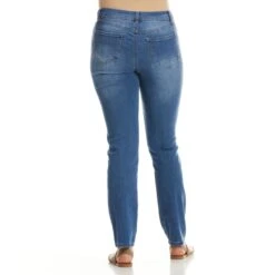 D JEANS Women's High Waist Straight Leg Vintage Jeans -Columba Clothing Shop 2080655 405 alt1