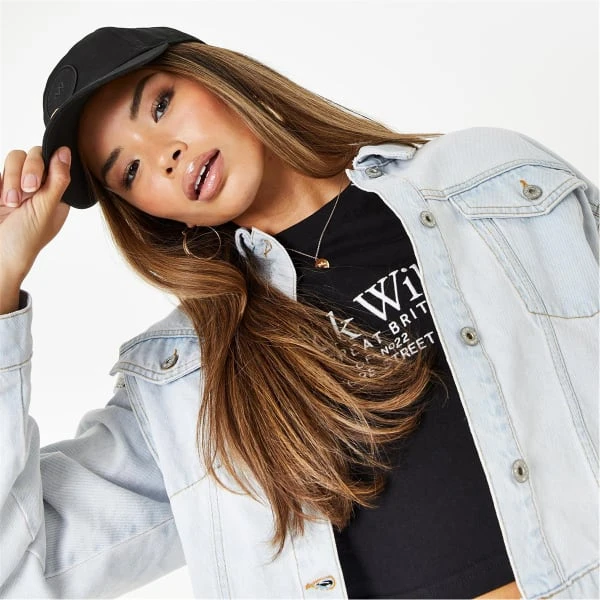 JACK WILLS Women's Amelia Cropped Denim Jacket 5 JACK WILLS Women's Amelia Cropped Denim Jacket - Image 5