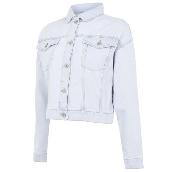 JACK WILLS Women's Amelia Cropped Denim Jacket 1 JACK WILLS Women's Amelia Cropped Denim Jacket
