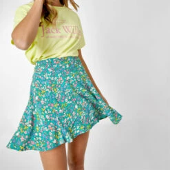 JACK WILLS Women's Daisy Print Mini Skirt 10 JACK WILLS Women's Daisy Print Mini Skirt -Columba Clothing Shop 2081123 308 alt4