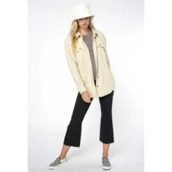 O'NEILL Juniors' Collins Superfleece Flannel Jacket -Columba Clothing Shop 2081638 105 alt5