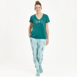 LIFE IS GOOD Women's Wildflowers Snuggle-Up Sleep Joggers -Columba Clothing Shop 2082679 430 alt5
