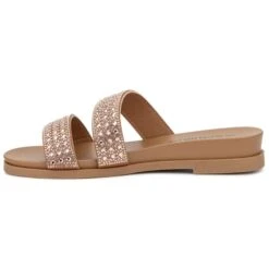 OLIVIA MILLER Women's Juliette Slip-On Flat Sandals -Columba Clothing Shop 2082921 105 alt2