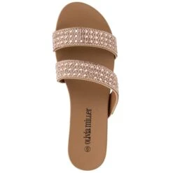 OLIVIA MILLER Women's Juliette Slip-On Flat Sandals -Columba Clothing Shop 2082921 105 alt5