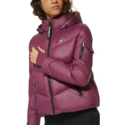 TOMMY HILFIGER Women's Hooded Puffer Jacket -Columba Clothing Shop 2083078 501 alt2