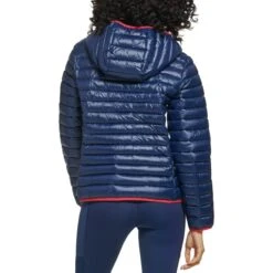 TOMMY HILFIGER Women's Lightweight Hooded Packable Puffer Jacket -Columba Clothing Shop 2083079 402 alt1