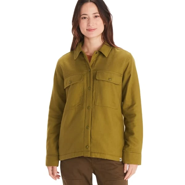 MARMOT Women's Ridgefield Heavyweight Sherpa-Lined Flannel Jacket 1 MARMOT Women's Ridgefield Heavyweight Sherpa-Lined Flannel Jacket