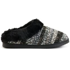 FAMOUS MAKER Women's Cora Striped Knit Clogs -Columba Clothing Shop 2084097 001 alt1