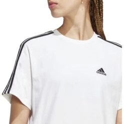 ADIDAS Women's Essentials Single Jersey Short-Sleeve Crop -Columba Clothing Shop 2084514 101 alt4