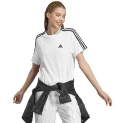ADIDAS Women's Essentials Single Jersey Short-Sleeve Crop -Columba Clothing Shop 2084514 101 alt5