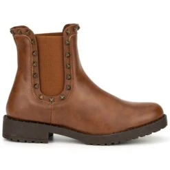 OLIVIA MILLER Women's Belle Studded Chelsea Boots -Columba Clothing Shop 2084671 203 alt1