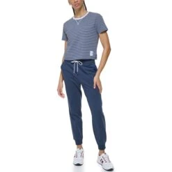 TOMMY HILFIGER Women's Cropped Short-Sleeve Crew -Columba Clothing Shop 2085560 402 alt3