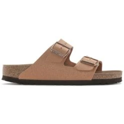 BIRKENSTOCK Women's Arizona Vegan Birkibuc Sandal, Narrow -Columba Clothing Shop 2085989 205 alt1