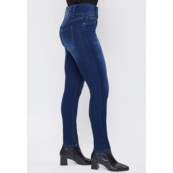 YMI Women's Essential 3-Button High-Rise Skinny Jeans 2 YMI Women's Essential 3-Button High-Rise Skinny Jeans - Image 2