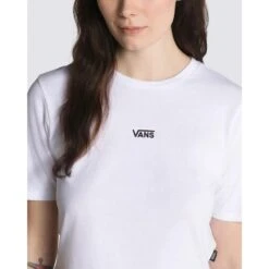 VANS Juniors' Flying V Cropped Short-Sleeve Crew Tee -Columba Clothing Shop 2089353 101 alt2