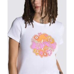VANS Juniors' Resort To Nature Mini Short-Sleeve Tee -Columba Clothing Shop 2089355 101 alt2