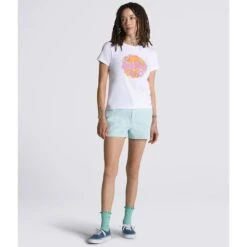 VANS Juniors' Resort To Nature Mini Short-Sleeve Tee -Columba Clothing Shop 2089355 101 alt3