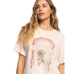 ROXY Juniors' Moonlight Sunset A Oversized Boyfriend Short-Sleeve Tee -Columba Clothing Shop 2089413 807 alt3
