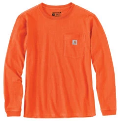 CARHARTT Women's 103244 Loose Fit Heavyweight Long-Sleeve Pocket T-Shirt
